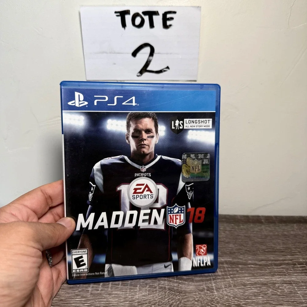 EA Sports Madden NFL 18 PlayStation 4 PS4 Football Tom Brady Cover
